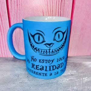 Taza Fluo Gato Alicia